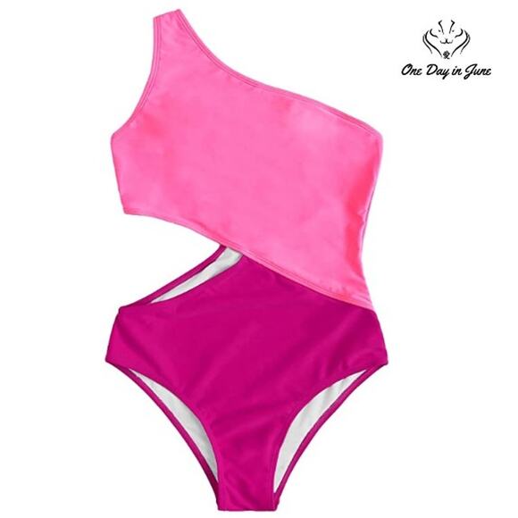 SweatyRocks One Shoulder Cutout One Piece Size M - Picture 1 of 3